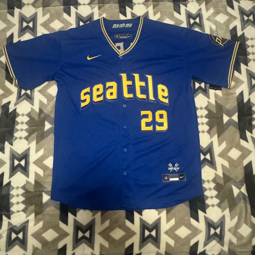 Cal Raleigh Seattle Mariners Stitched City Connect Jersey
